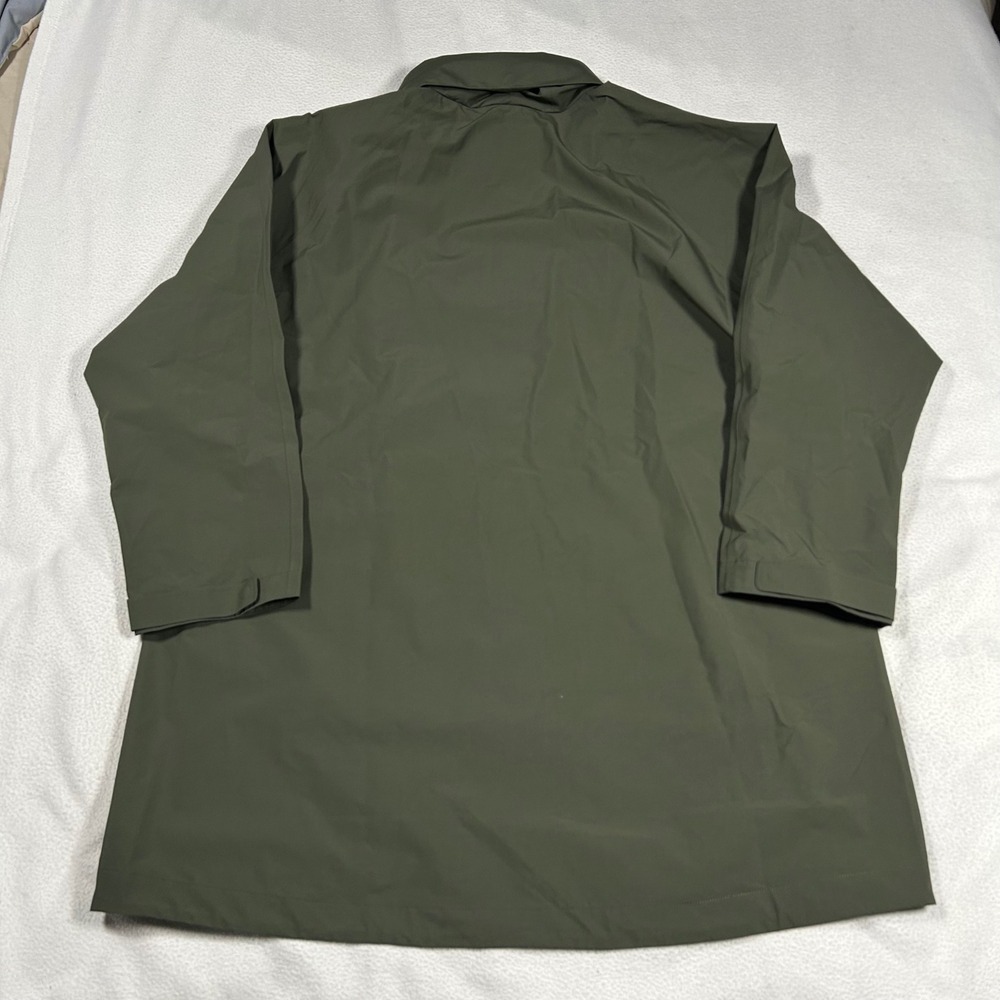 Uniqlo Blocktech Coat Mens Large Olive Green Rain Jacket Waterproof Windproof - Picture 5 of 7